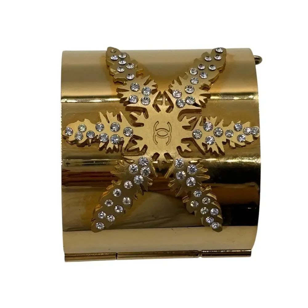 Chanel Snowflake Autumn 2001 Cuff Bangle Bracelet #1